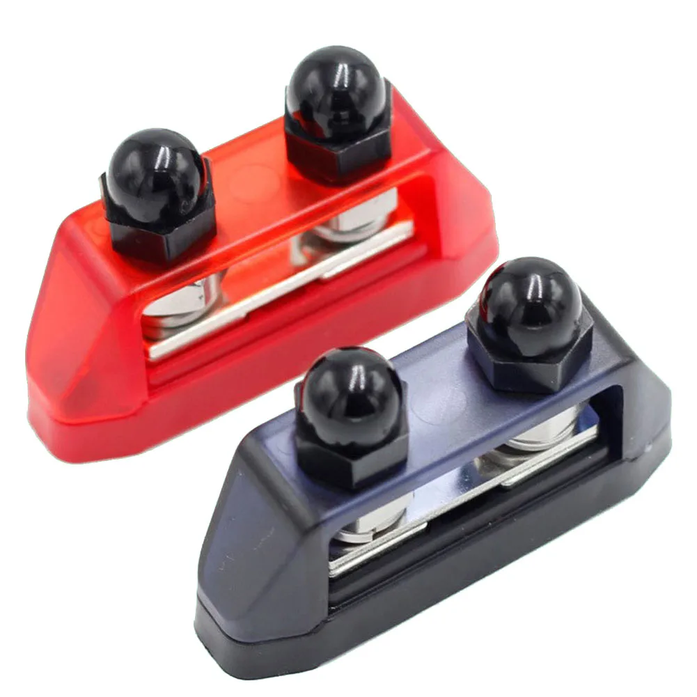 

12V Busbar Terminal M10 Battery Power Terminal 200A Distribution Block Premium Heat Shrink Ring- Terminals For Caravans