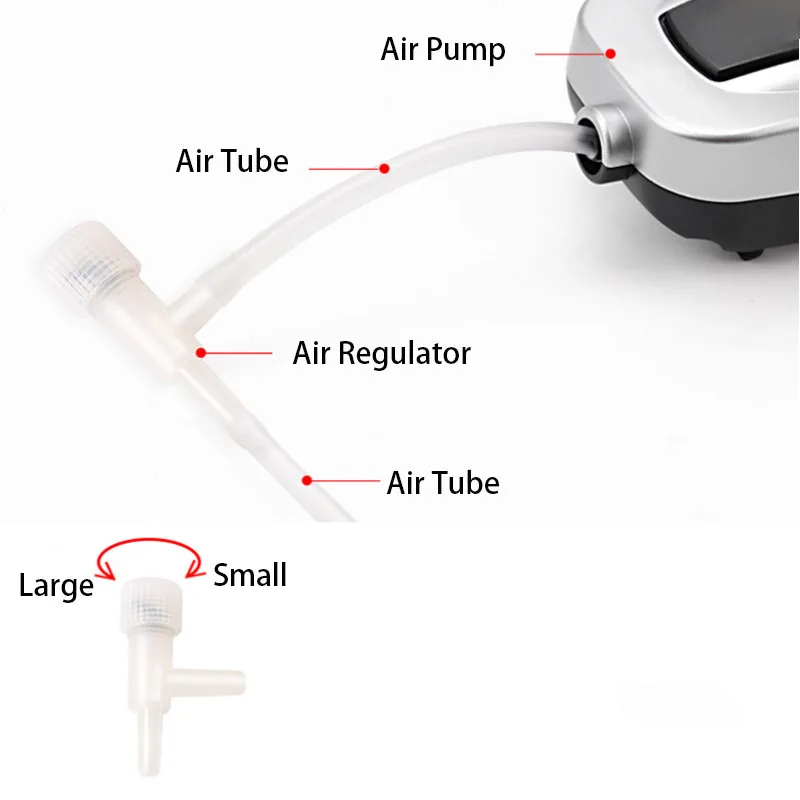 Aquarium Accessories 10pcs Aquarium Air Regulator Flow Tube Pipe Divider Valve Adjustable Oxygen Pump Tank Volume Control Valve