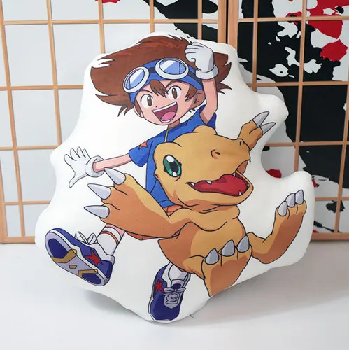 Digital Monster Plush Toy Anime Digimon Adventure Yagami Taichi Ishida Yamato Agumon Gabumon Pillow Doll for Gift