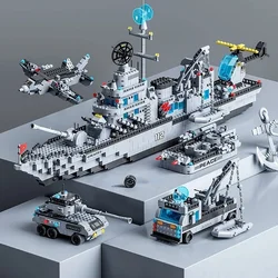 Ultimate Naval Warfare Building Block Set - 1560pcs 6 - in - 1 Military Toy Collection (NO BOX)