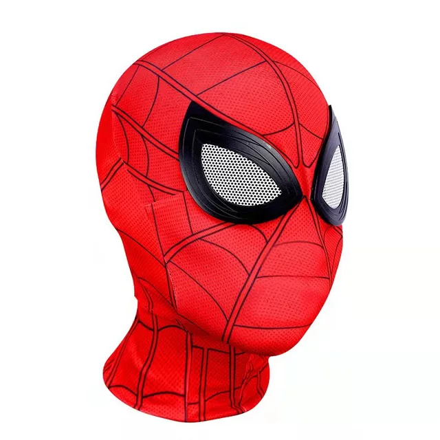 Maschera Da Uomo Ragno - Costume Per Adulti E Bambini, Con Lenti E Cerniera Invisibile - Foto 1