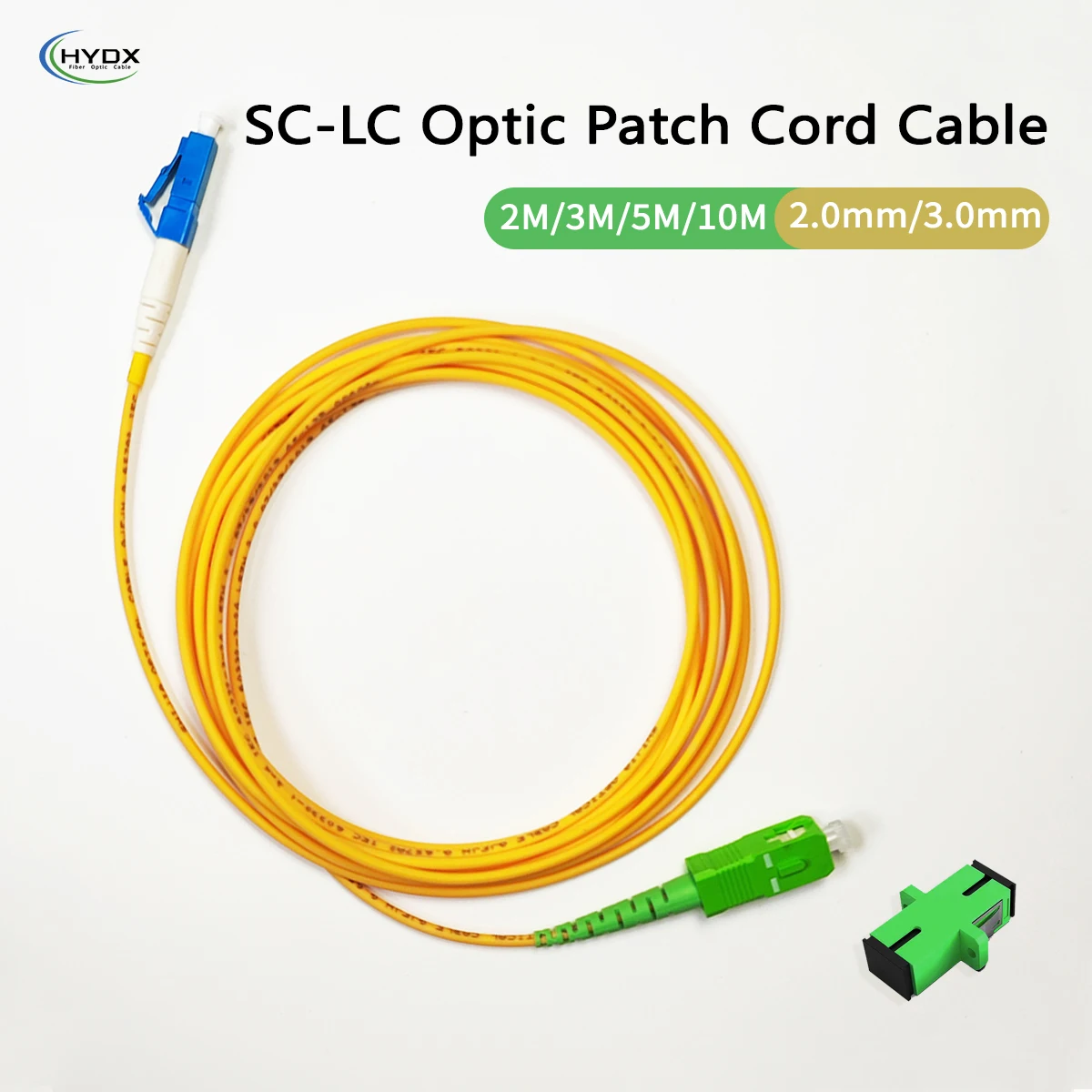 Fiber Optics Patch Cord Cable 2M/3M/5M(2.0mm) 2M/10M(3.0mm)SC/APC To LC ...
