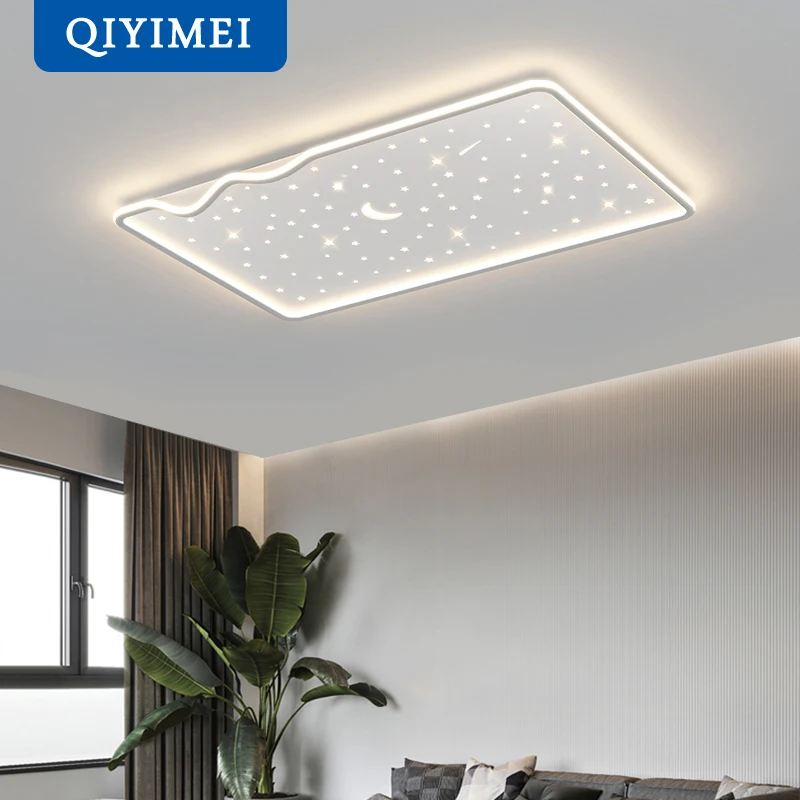 

Bedroom room Creative star Lamp Chandeliers For Bedroom Kicthen dining table light white black Indoor Lighting Lustres home dero