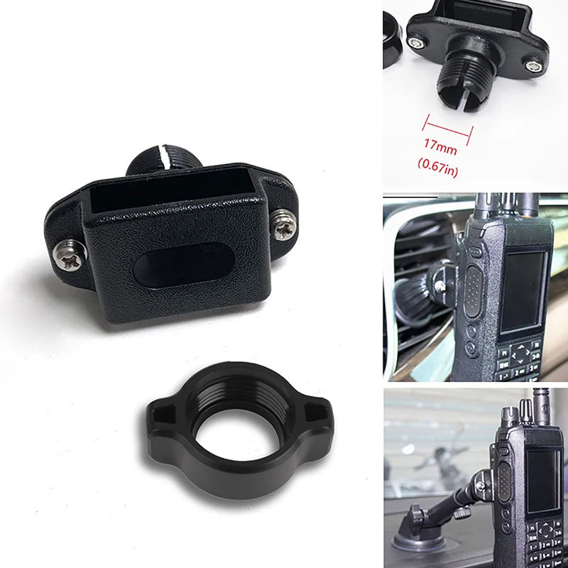 

Car Mount Holder Universal Car Mount Accessory For Walkie Talkie Devices Easy Installation Suction Cup Mount For Vehicle