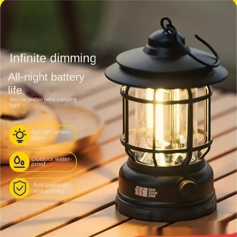 

Camping Lantern Outdoor Light Lighting Barn Lantern Ultra-Long Life Battery Charging Camping Lamp Ambience Light Tent Light