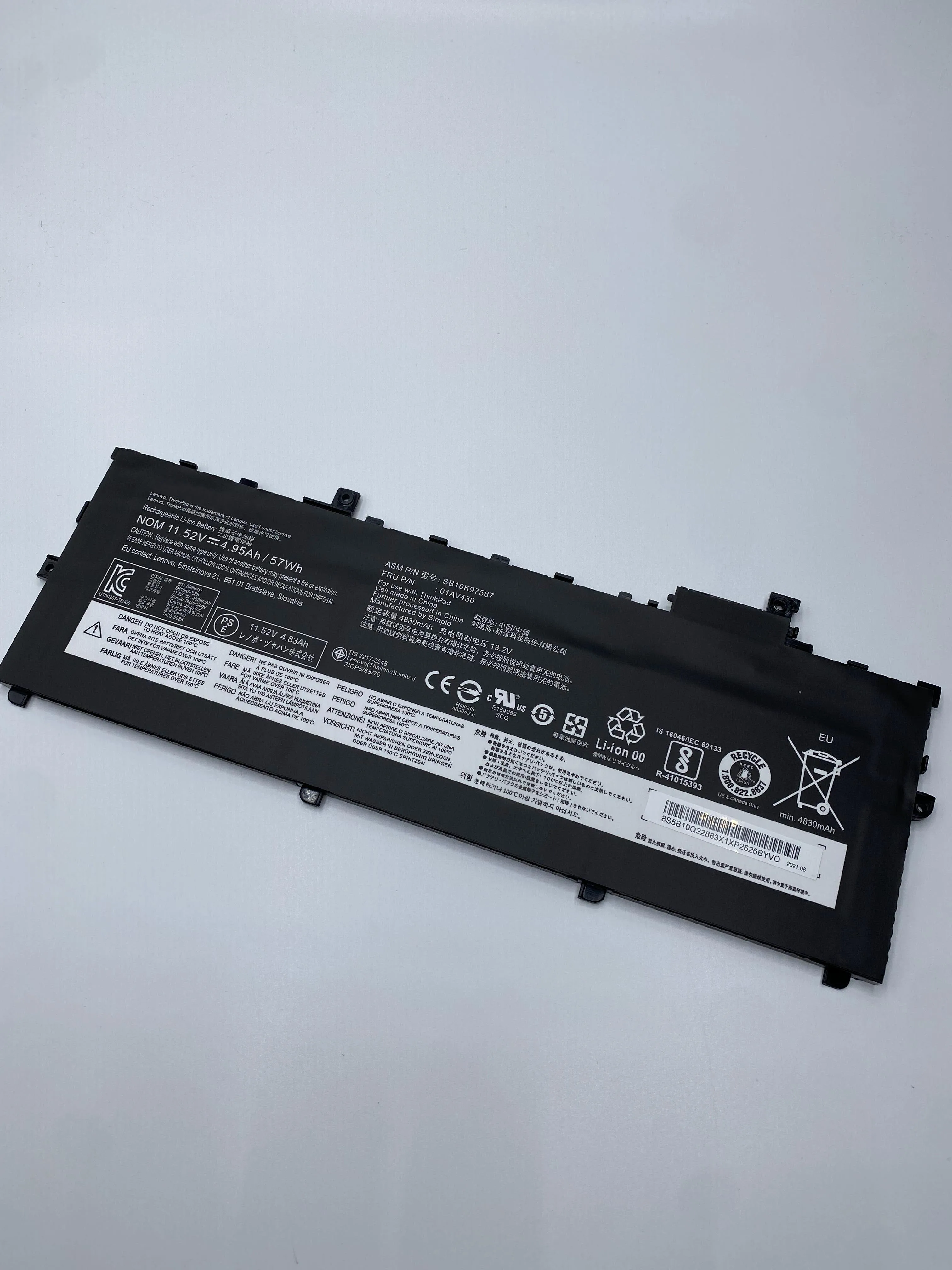 Nuova Batteria Originale 01 Av494 01 Av430 Per Lenovo Thinkpad X1 Carbon 5Th Gen 2017 6Th Gen 2018 Muslimatexmuslimah