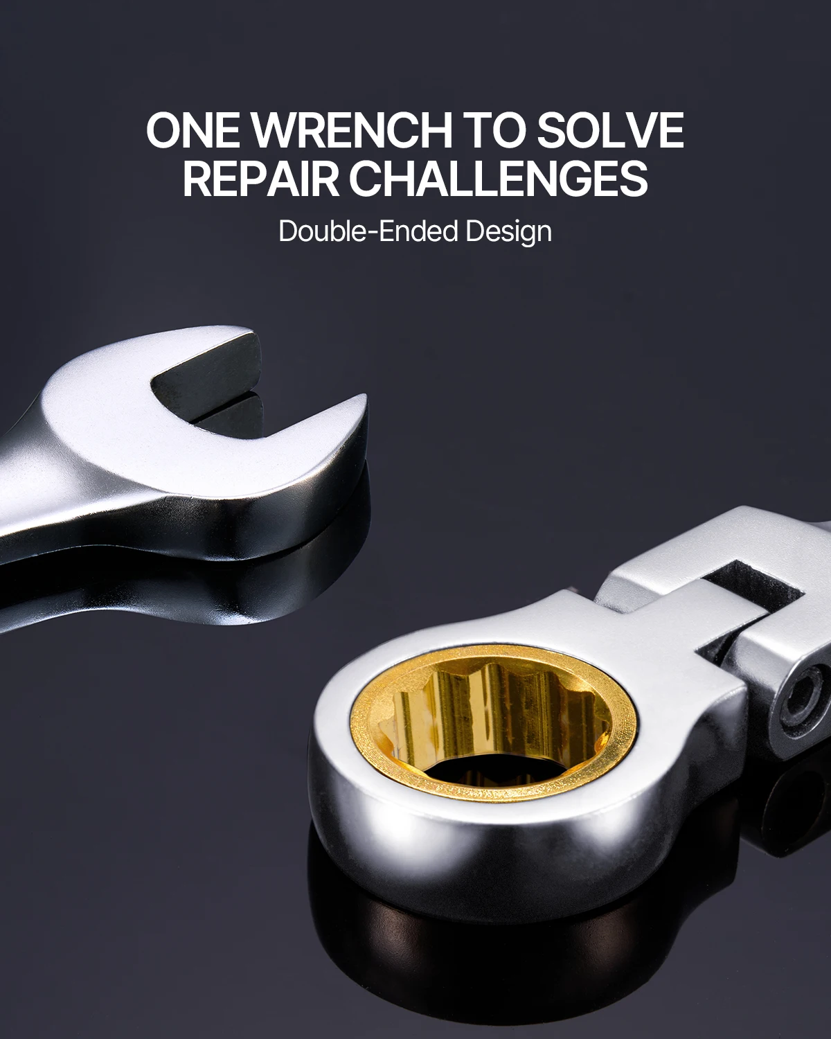 8-Piece Flex-Head Ratchet Wrench Set 5