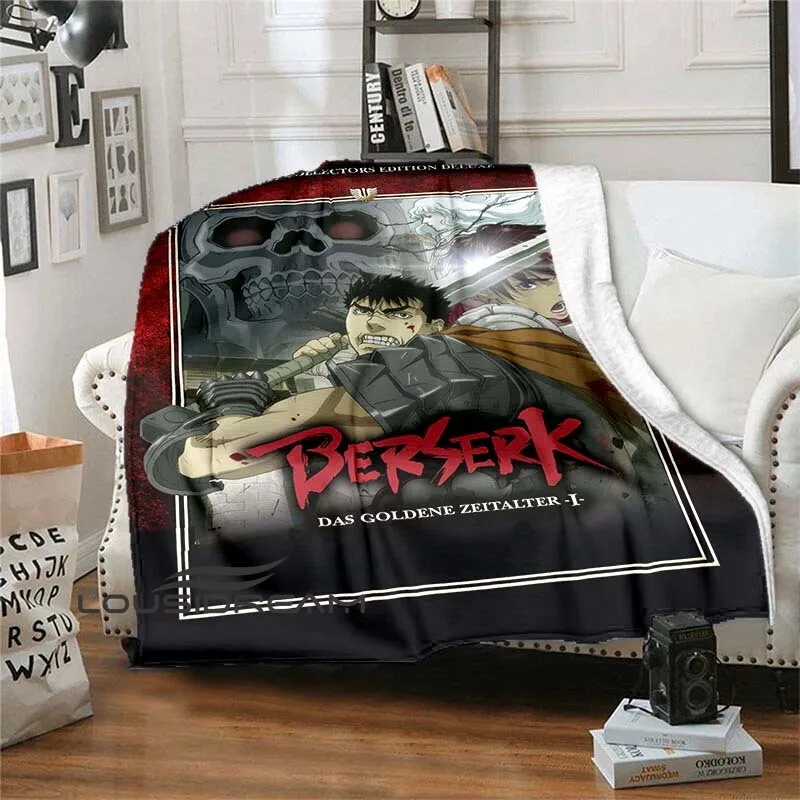 

Berserk 3d Print Anime Blanket Kids Love Soft Fluffy Flannel Blanket Sheet Bath Towel Sofa Office Air Conditioner Blanket Gift