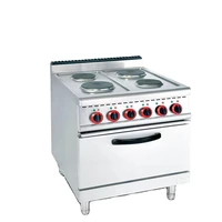 Freestanding Four Hot Plate Electric Range With Oven 1
