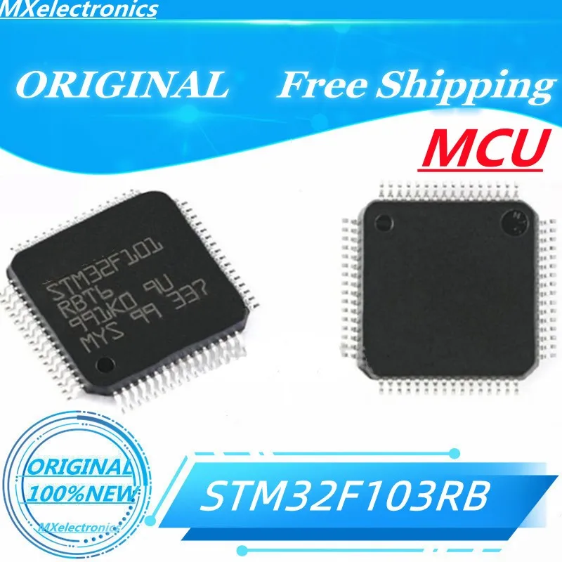 1 Pz/Lotto New100 % Stm32F103Rbt6 Stm32F103 Lqfp-64 Mcu 32Bit Cortex M3 Usb Può 7 Tmrs 2 Adc Originale