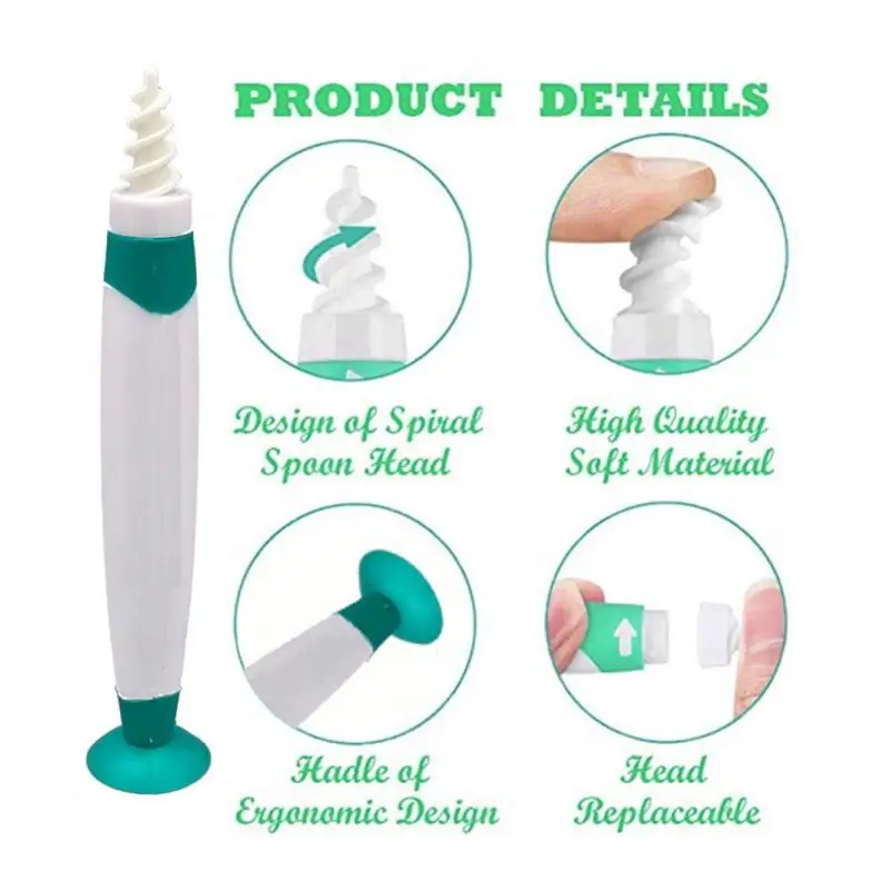 Description Picture 3 of item2022 Hot Ear Cleaner Silicon Ear Spoon Tool Set 16 Pcs Care Soft Spiral For Ears Cares Health Tools Cleaner Ear Wax Removal Tool