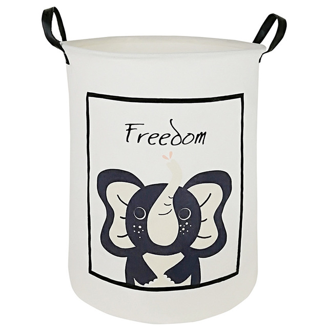 Laundry Basket Round Dirty Clothes Toys Folding Bucket Anti-dust Big Waterproof Storage Laundry Bags for Dirty Clothes