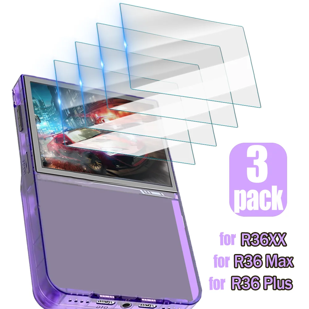 Premium Tempered Glass Screen Protector for Handheld Game Consoles - 1-3 Pack Anti-Scratch Film