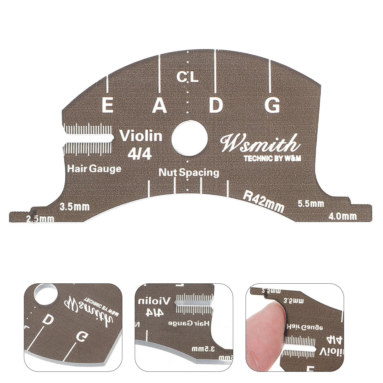 

1Pc 4/ 4 Violin Bridge Fingerboard Scraper Violin Bridges Multifunctional Template