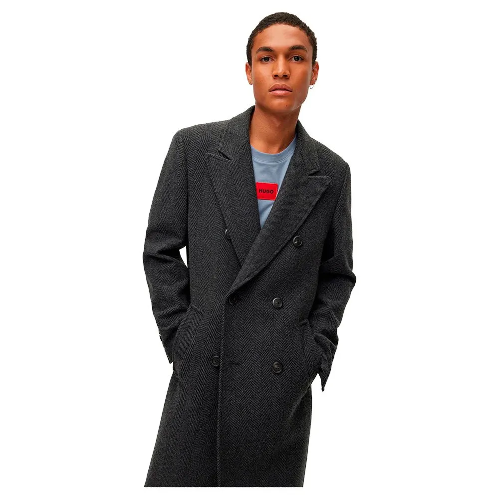 

Tweed Suit Jackets Long Blazer Double Breasted Business Overcoat High Quality Luxury Men's Suit Wedding Party Dress Male Coat