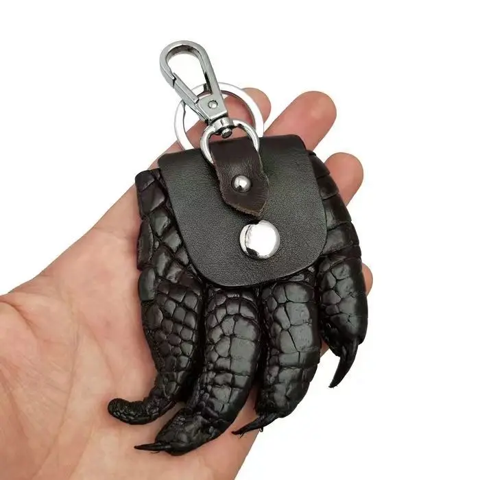 

2024 New Claw Crocodile Leather Men's Key Chain Leisure Fashion Genuine Leather Key Ring 45