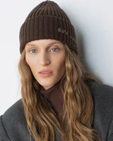 Winter Wool Knitted Beanie Hat | Thick Warm Unisex Letter Embroidered Cap for Men and Women | Cold Weather Fashion Hat