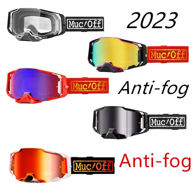 2023 Muc Off Occhiali Da Motocross Antiappannamento Dirt Bike Glass Moto Mx Moto Goggle Occhiali Da Mountain Bike Atv Occhiali Da Fuoristrada