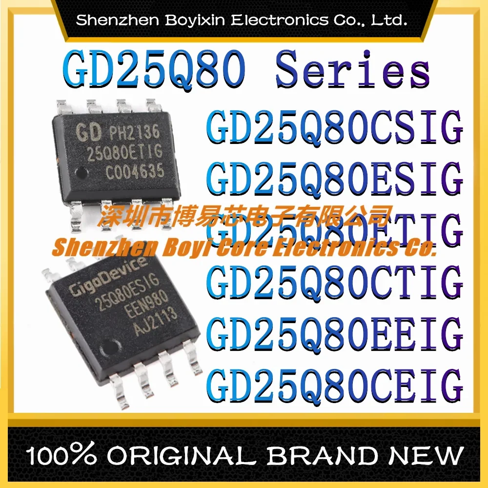 

GD25Q80CSIG GD25Q80ESIG GD25Q80ETIG GD25Q80CTIG GD25Q80EEIG GD25Q80CEIG GD25Q80 series NOR FLASH IC chip