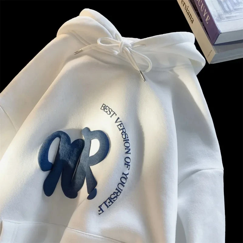2023 Autumn Winter Women's Casual  Long Sleeve Letter Print Sweatshirts Retro Style Top Female Fashion Loose Fit Hoodies