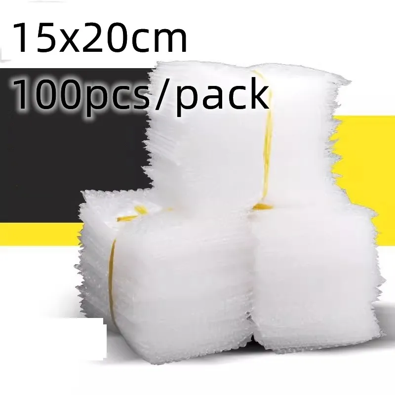 15x20cm Plastic Bubble Mailers Transparent Packaging Bag for Small Business Supplies Wrap Envelope Bags Wholesale 100pcs