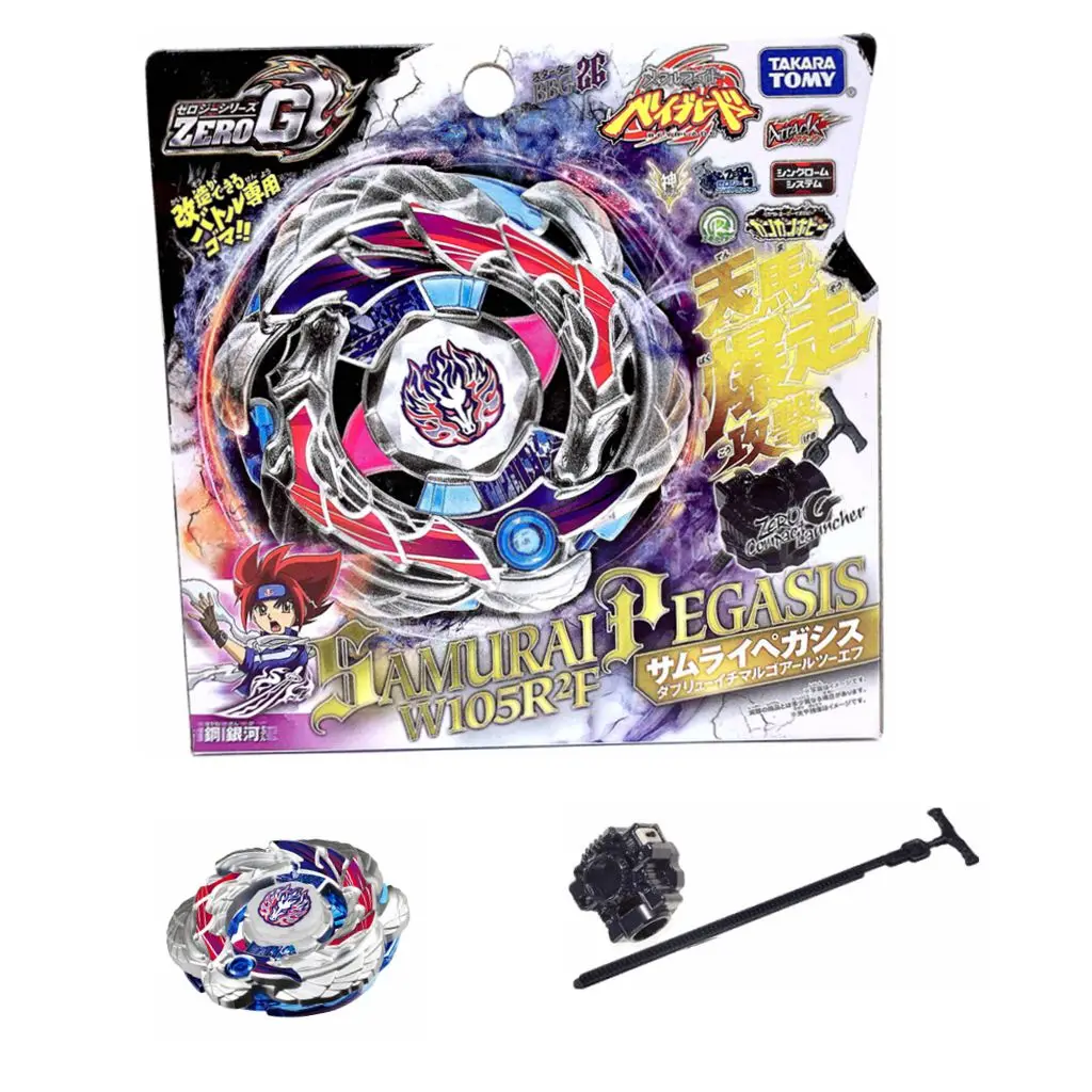 

Beyblade BBG26 Starter Samurai Pegasis / Pegasus W105R2F Zero-G Shogun Steel