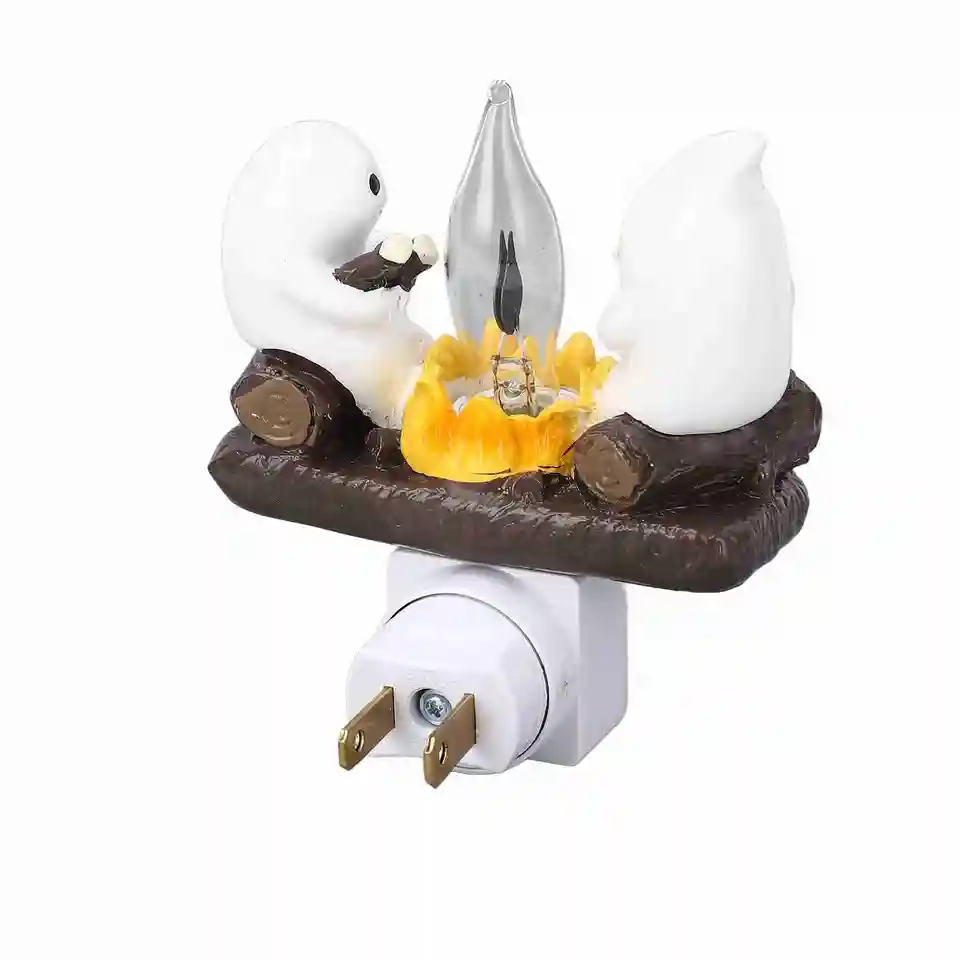 Charming Ghost Campfire Flickering Nightlight