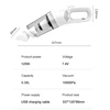 Handheld Home Vacuum Cleaner Rechargeable Portable Vacuum Cleaner Car Home Dual Purpose Wireless Dust Catcher Pet Hair 10000PA 6
