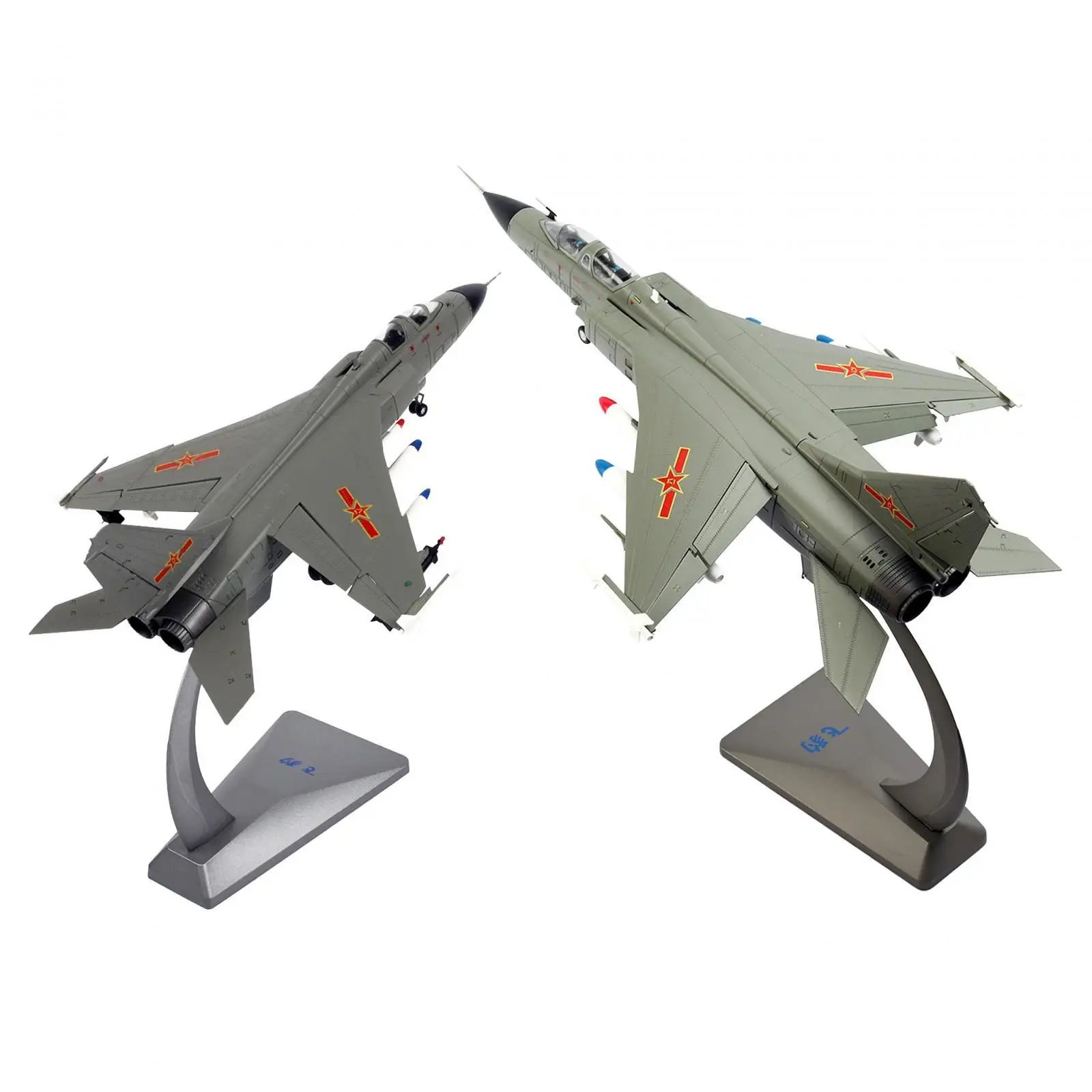 

Alloy JH7 Fighter Airplane Diecast Model Kids Adults Toy Miniature Toys with Base for Bedroom TV Cabinet Office Bookshelf Home