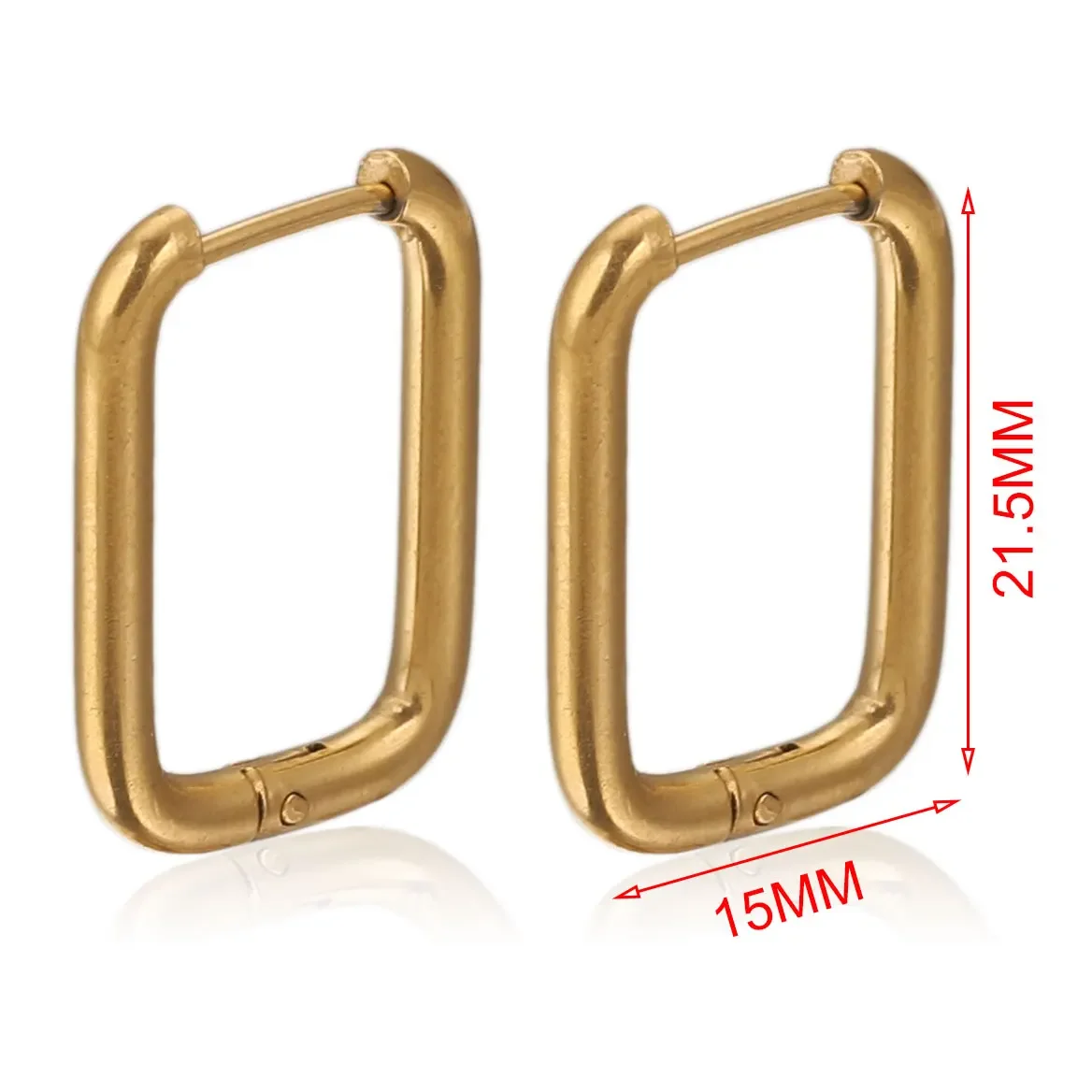 Orecchini A Cerchio In Acciaio Inossidabile Color Oro Rosa Nero Con Anello Rotondo Orecchini Da Uomo Donna Gioielli Iperbole Di Grandi Dimensioni