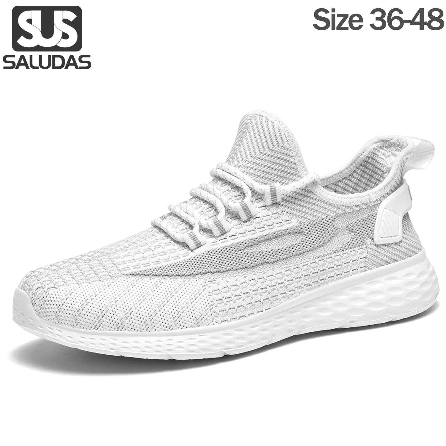 SALUDASMenShoesStretchBreathableMeshSneakersCasualFashion