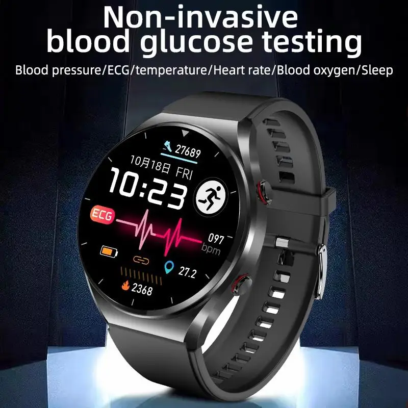 

E09 Smart Watch ECG Blood Oxygen Temperature Heart Rate Monitoring Information Reminder Waterproof Sports Bluetooth SmartWatches