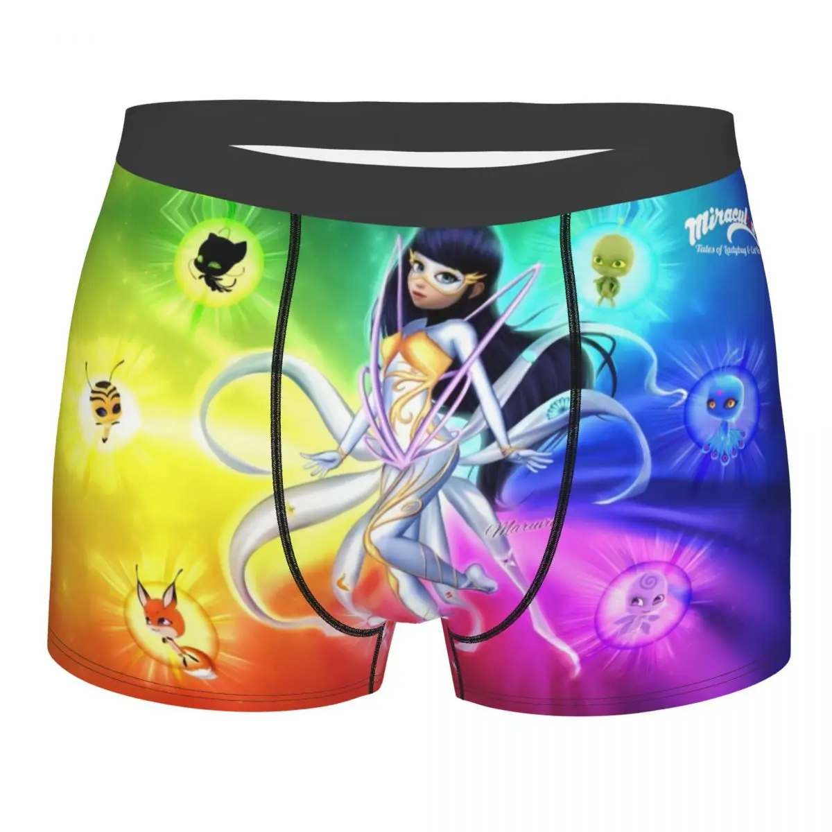 

Male Fashion Disney Anime Ladybug Girl Underwear Boxer Briefs Stretch Shorts Panties Underpants