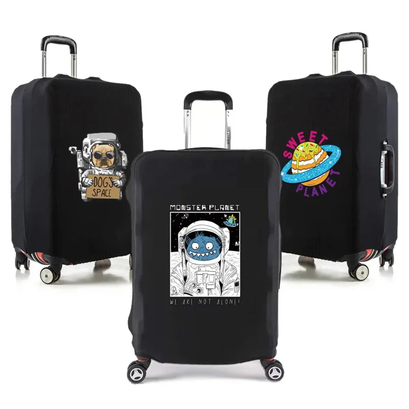 

Travel Essentials Luggage Cover Holiday Traveling Essentials Accessories Dust Trolley Protective Suitcase Case Astronaut Print