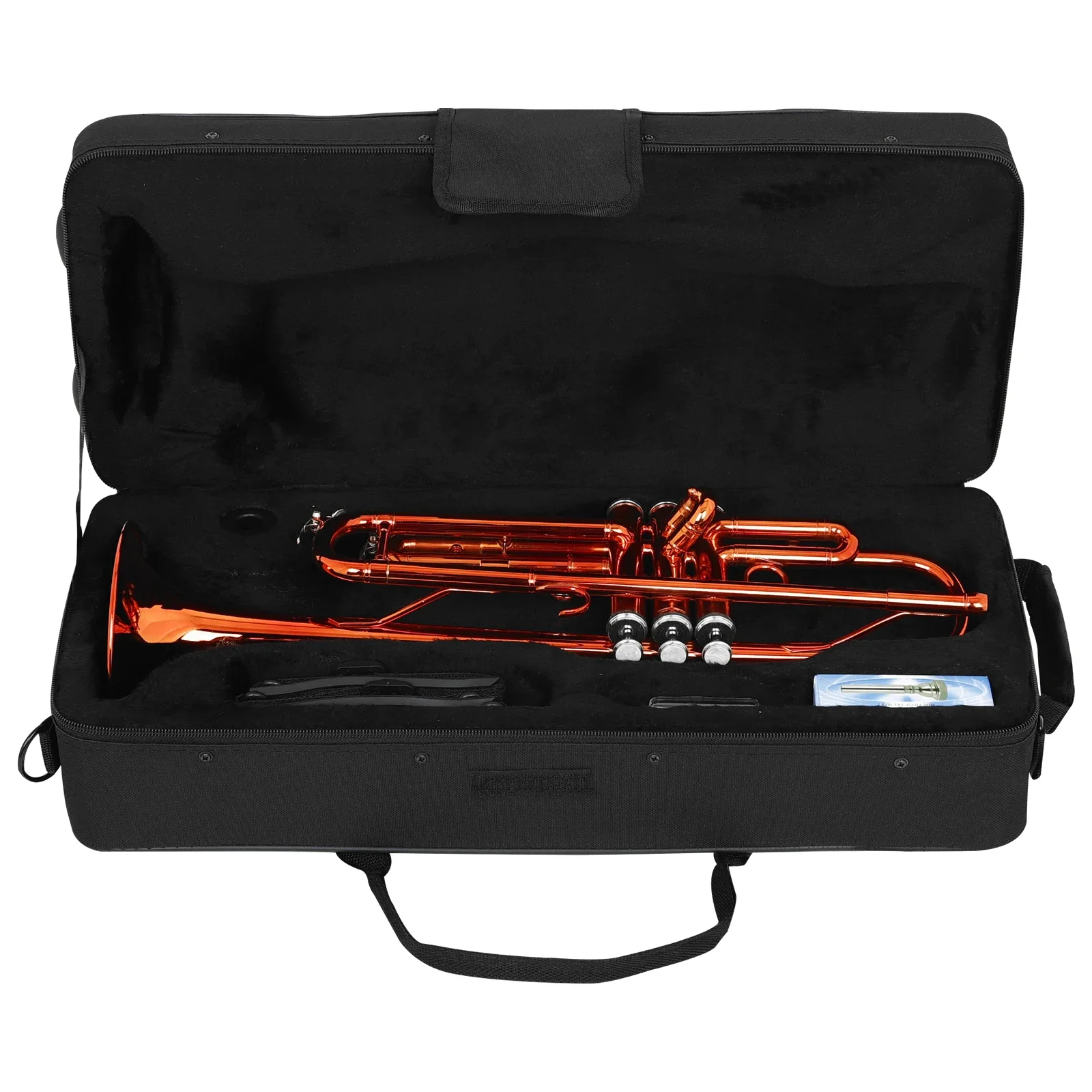 SLADE Bb Trumpet B Flat Trumpet Colored Lacquer Brass Body Professional Brass Musical Instrument with Case Mouthpiece Accessory