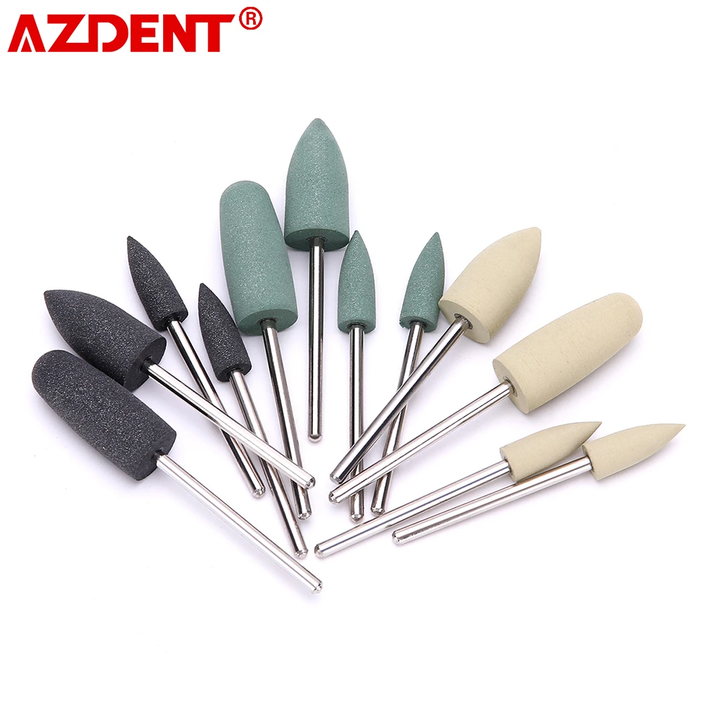 AZDENT Dental Diamond Burs Polishing Kit - Hidden Resin Base For Low-Speed Handpiece HP 0412