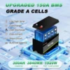 New 12V 24V 48V 100Ah 200Ah 300Ah LiFePO4 Battery 12.8V 51.2V Lithium Iron Phosphate Battery Built-in BMS For Solar Boat No Tax 2