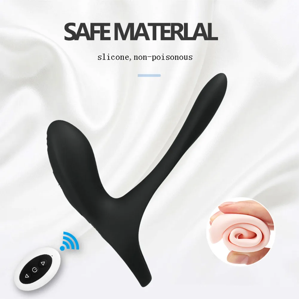 Remote Control Vibrating Penis Ring Delay Ejaculation Cock Rings Sleeve Sex Toys For Men Adults Prostate Massager Erotic Product - Penis Rings