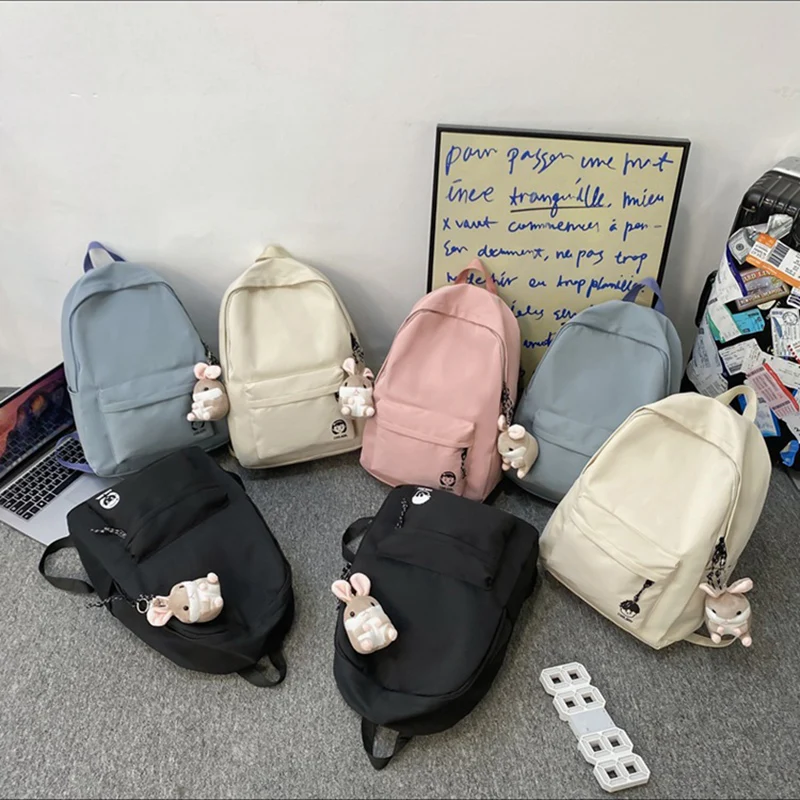 

Новинка 2022, вместительный рюкзак, женский водонепроницаемый милый школьный ранец, сумка для ноутбука Kawaii Girl, дорожная сумка через плечо для женщин