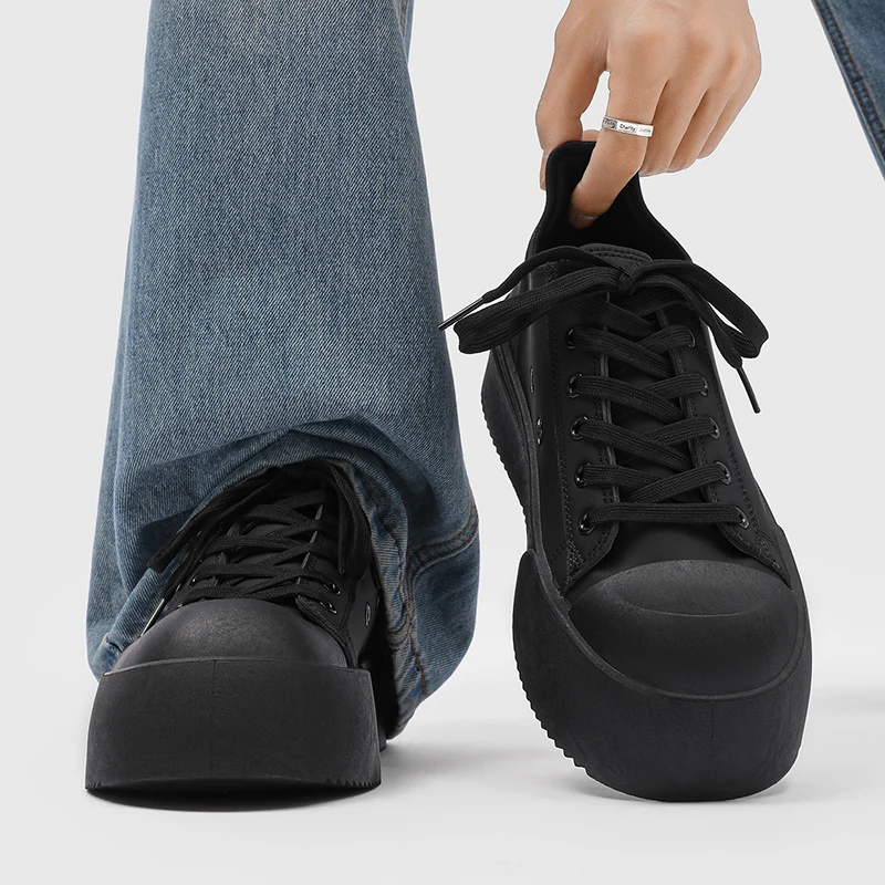 2026 Men Height Increasing High Top Platform Sneakers 8 Cm Elevator Wear-Resistant Korean Street Shoes Zapatillas Deporte 1