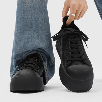 2026 Men Height Increasing High Top Platform Sneakers 8 Cm Elevator Wear-Resistant Korean Street Shoes Zapatillas Deporte 1