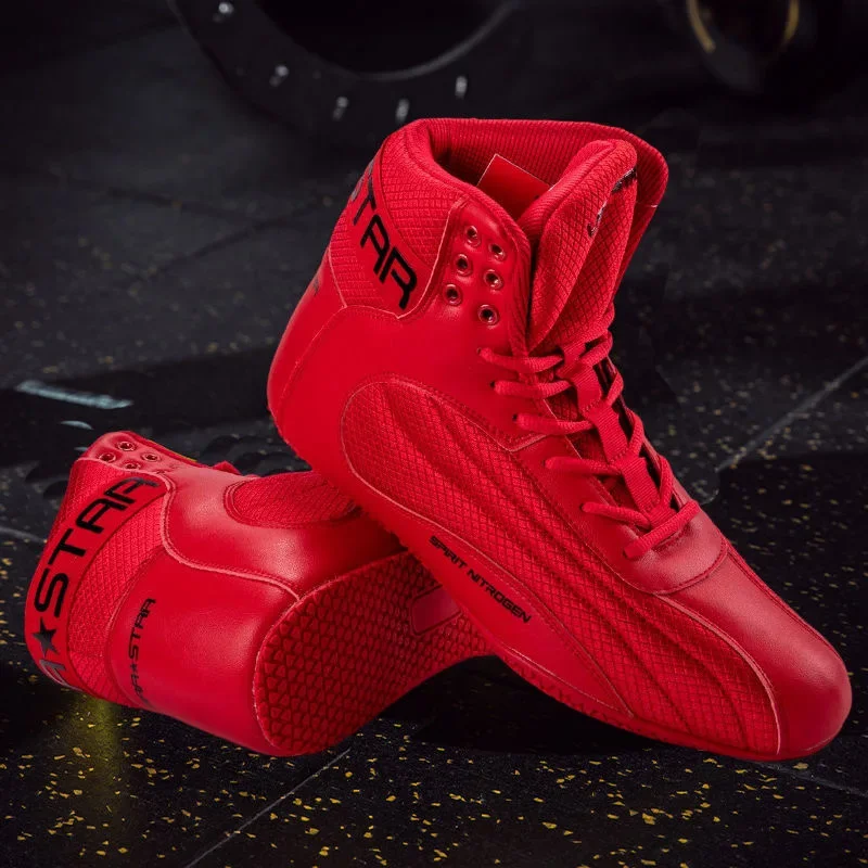 Unisex Boxing Shoes Soft Sole Wrestling Shoes Men Women Professional Gym Shoe Youth Light Weight Fighting Boots