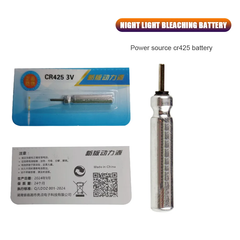 10Pcs CR425 Electronic Luminous Electric Battery Fishing Floats Night Light Floats Lithium Pin Cells Fishing Accessories