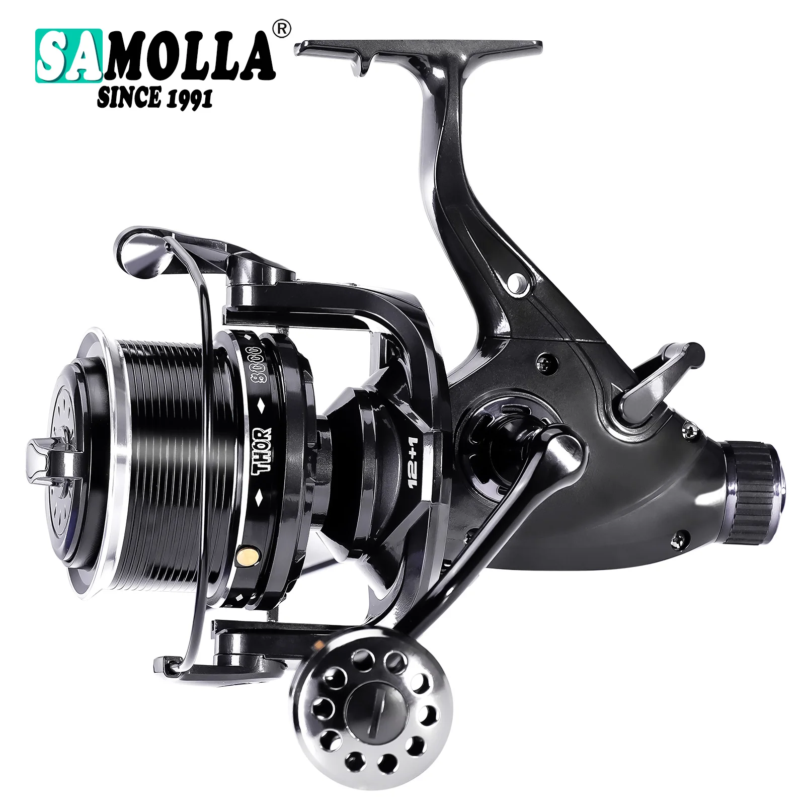 Nuovo Mulinello Da Pesca Alla Carpa Mulinelli Da Spinning Max Double Drag 27Kg 12 + 1Bb Carretilha De Pesca Accessori Mar Peche En Mer Salt/Freshwater