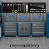 7-Drawer Combined Storage System Tool Chest Rolling Tool Chest Toolbox with 360° Lockable Wheels and Padded Feet 6