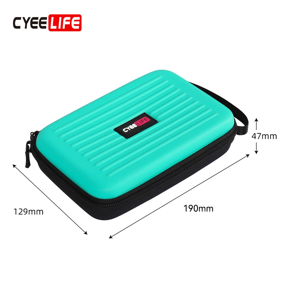 CyeeLife Darts Case - Holds 6 Darts, Storage For Tips, Shafts, And Flights, Black Compact Organizer