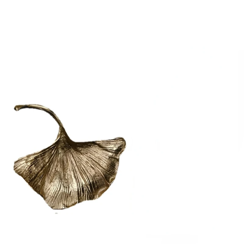 

Golden Ginkgo Leaf Handmade "Literati Wealth" Book Stand Book Holder Book End Study Storage