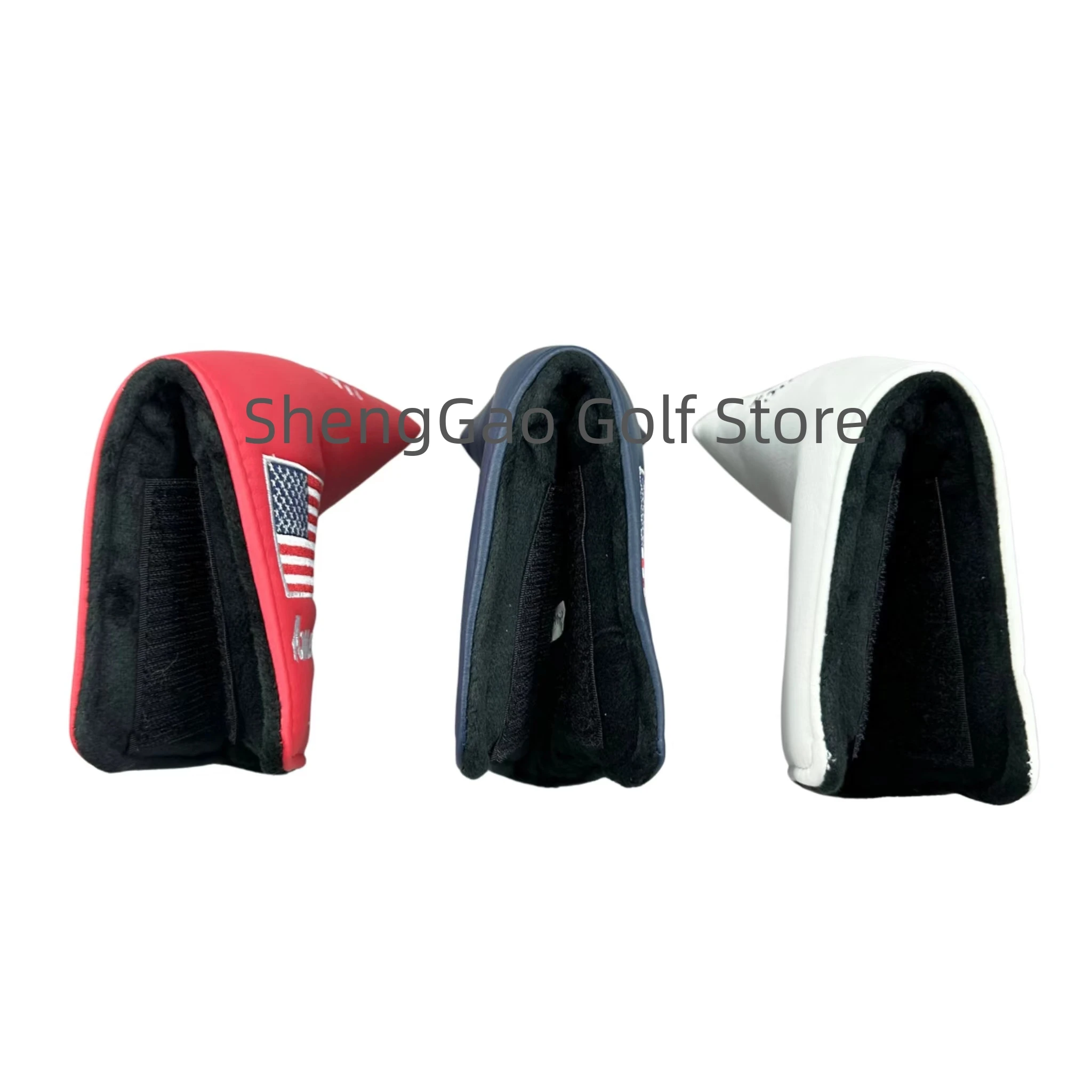 1pc Golf Putter Cover PU Leather Closure Pine Pattern Golf Club Cover Blade Putter Cover Protector 5