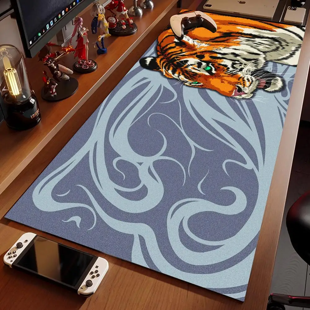 

Esports Tiger Gaming Mouse Pad Anime Mats Gamer Game Extended Xxl Pads 900x400 Pc Accessories Desk Mat Desktop Mousepad Office