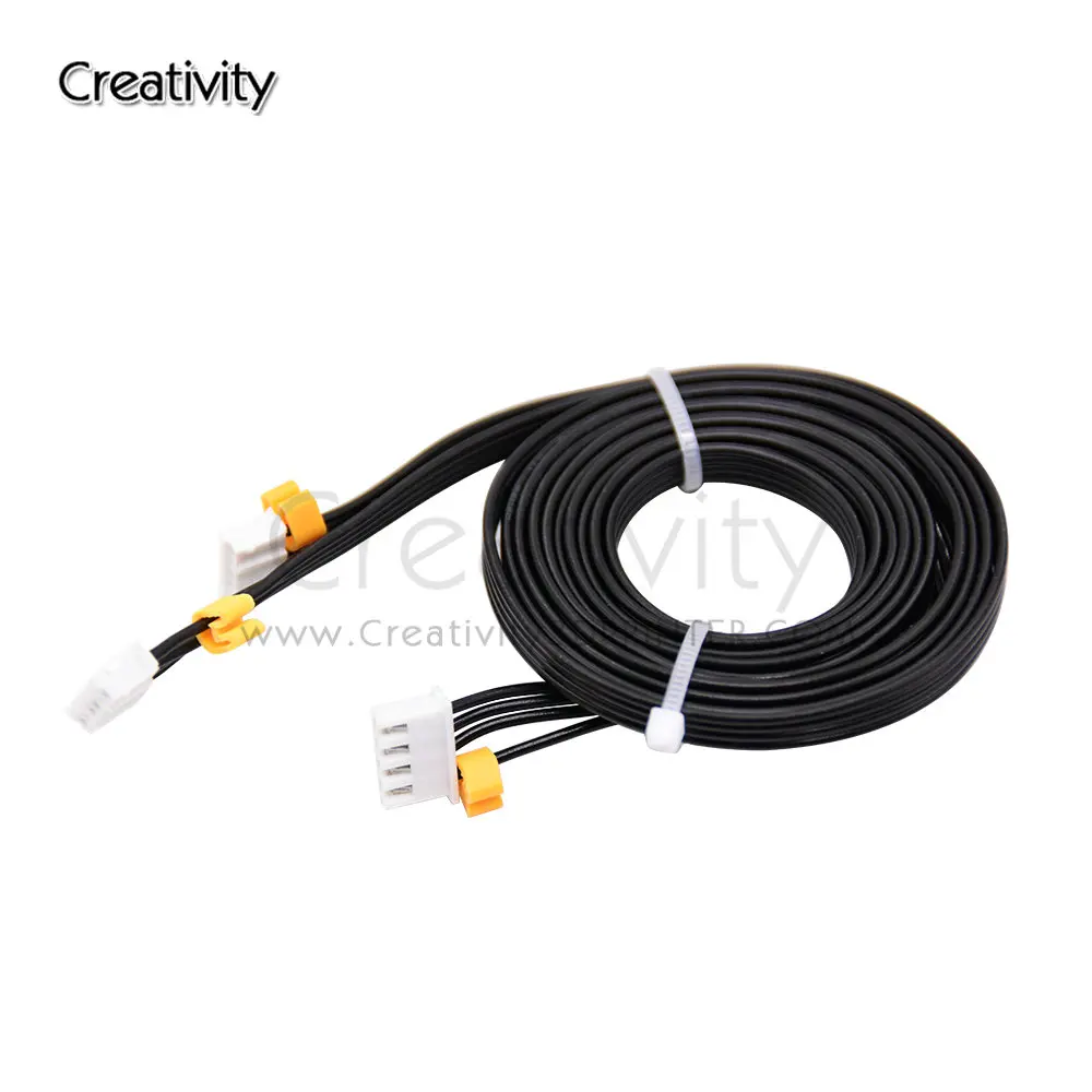 Newest 1.5m Cables Stepper Motor Double Z-axis Cord Line 3D Printer Parts for CR-10 CR-10S CR-10X CR-10PRO Ender-3 newest 1 5m cables stepper motor double z axis cord line 3d printer parts for cr 10 cr 10s cr 10x cr 10pro ender 3
